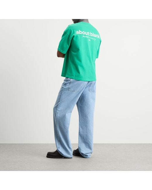 About Blank Green 20Th Anniversary Box T-Shirt for men