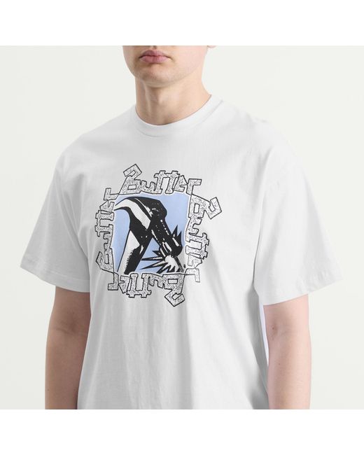 Butter Goods White Hammer T-Shirt for men