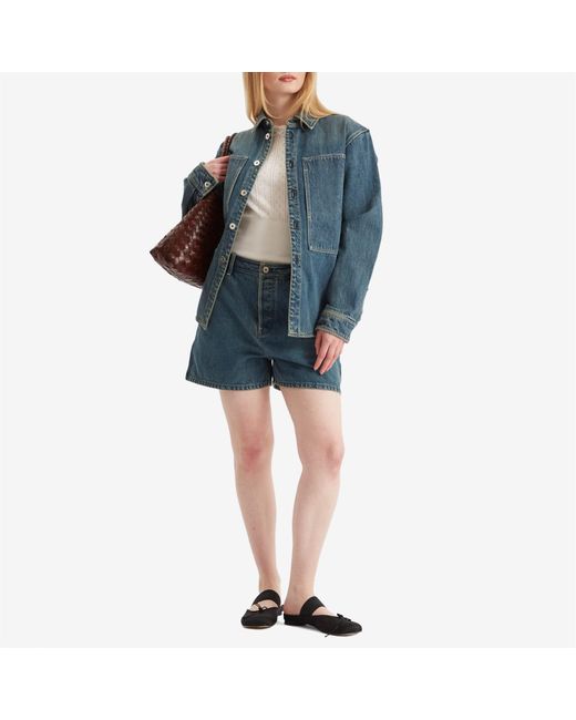Jil Sander Blue Denim Shorts