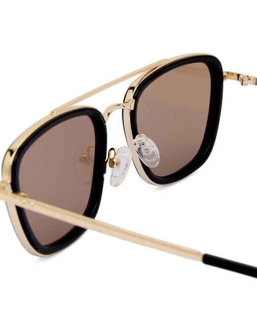 Le Specs Brown Diametric Sunglasses