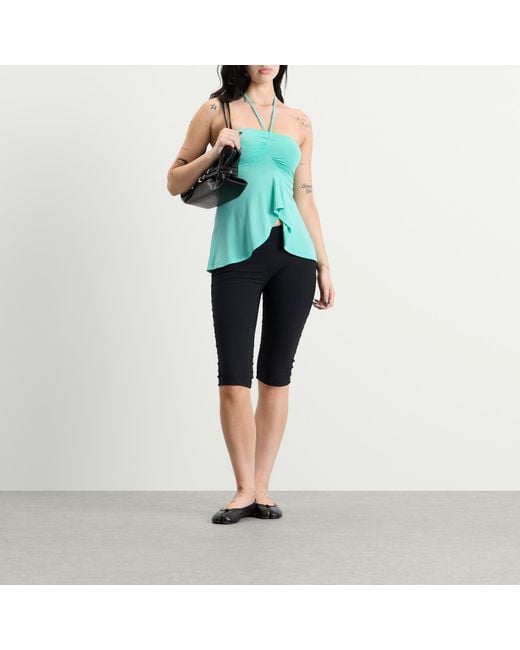 Peachy Den Green Nia Kylie Halter Top