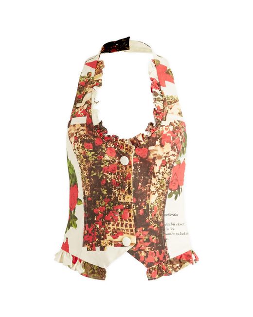 House Of Sunny Multicolor Rose Garden Vest