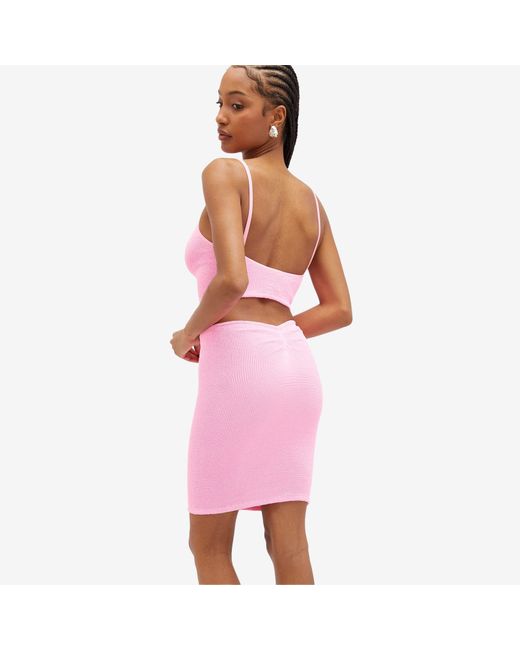 Hunza G Pink Mini Skirt