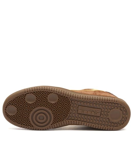 Diadora Brown Trainer Hairy Sneaker for men