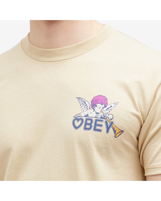 Obey Natural Baby Angel T-Shirt for men