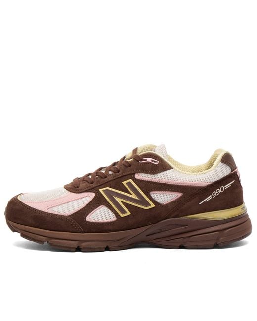 New Balance Brown 990 V4 Sneaker