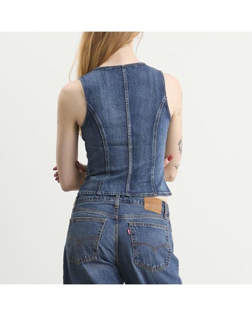 Levi's Blue Sculpted Top