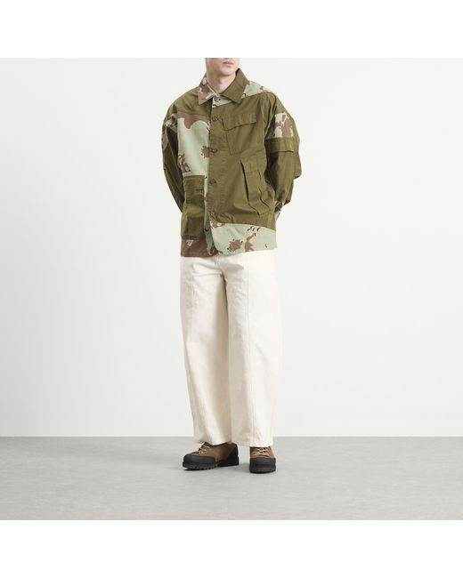 Nomarythm Textile Green X Needles Rebuild Coverall Jacket for men