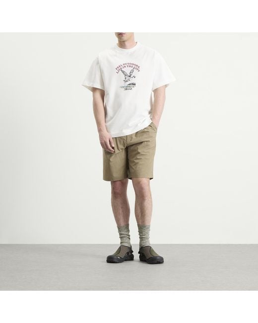 NANGA White Eco Hybrid Duck Vintage T-Shirt for men