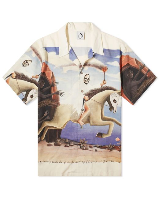 Endless Joy Blue Pale Horse Border Vacation Shirt for men