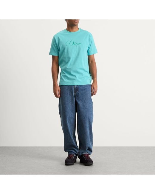Dime Blue Cursive T-Shirt for men