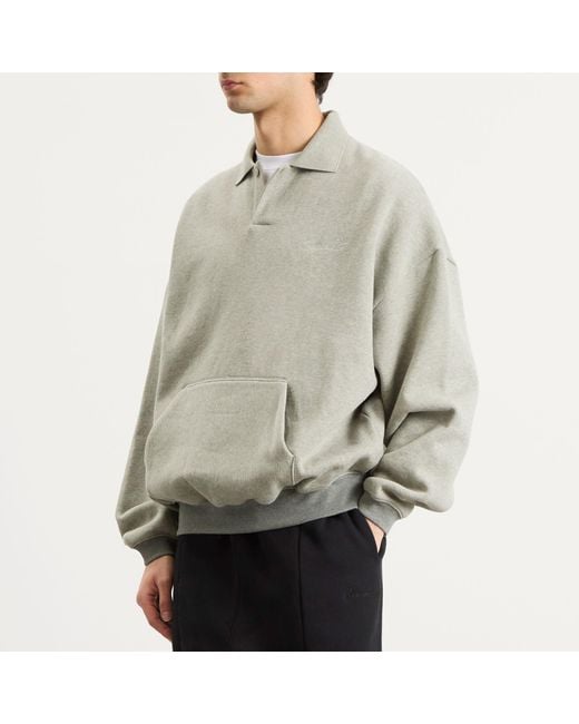 Fear Of God Gray Signature 90S Polo Sweatshirt for men