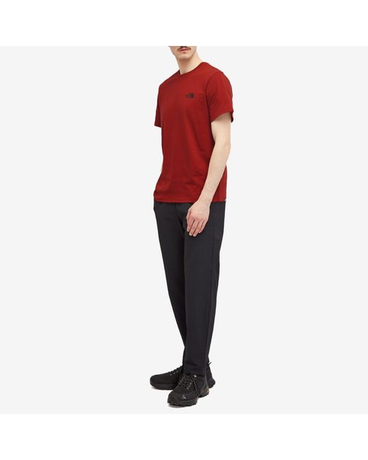 The North Face Red Simple Dome T-Shirt for men