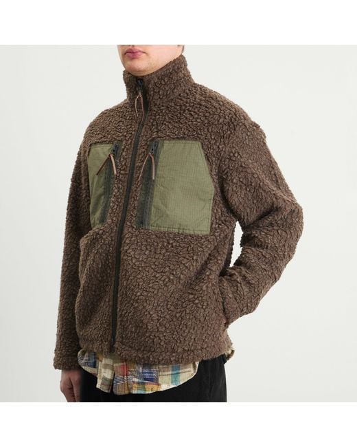 Cafe Mountain Brown Mountain Fleece Jacket for men
