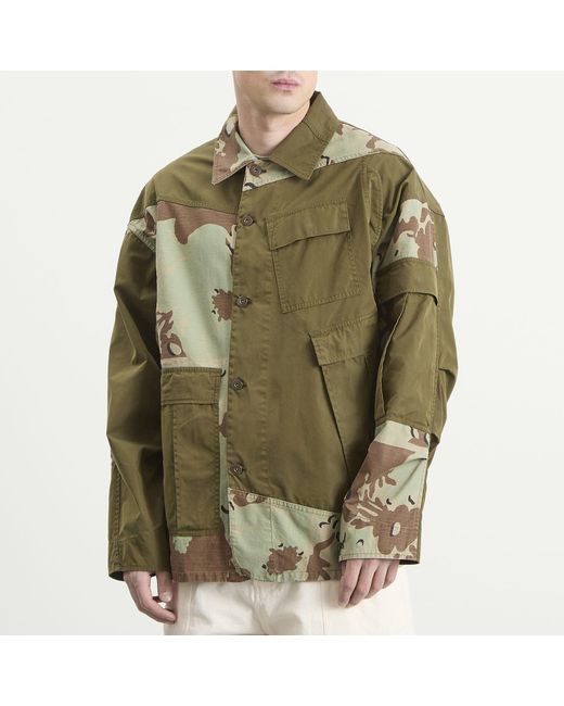 Nomarythm Textile Green X Needles Rebuild Coverall Jacket for men