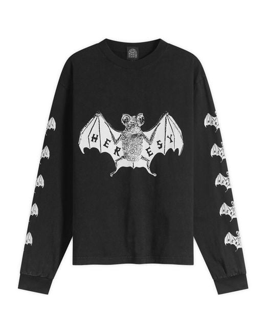 Heresy Black Bats Long Sleeve T-Shirt for men