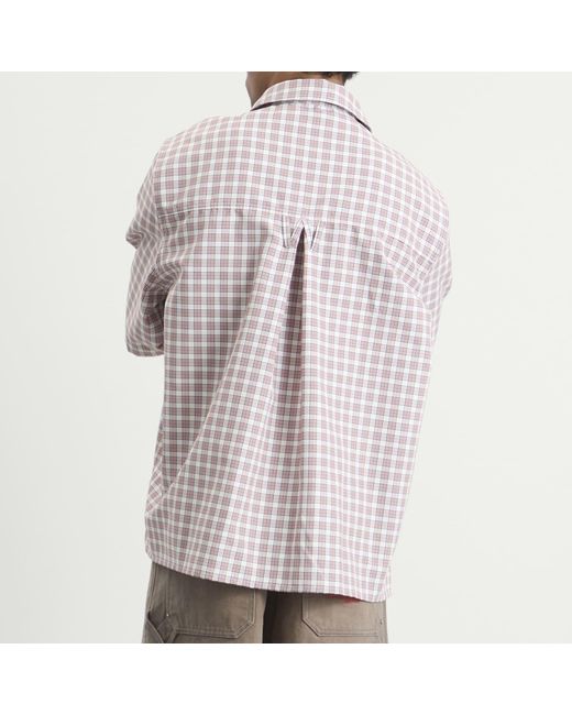 Willy Chavarria Brown Check Corcoran Shirt for men