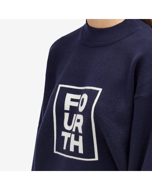 4th & Reckless Blue Valene Knit Jumper