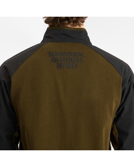 Umbro by Slam Jam Green Tactical Half Zip Sweat for men