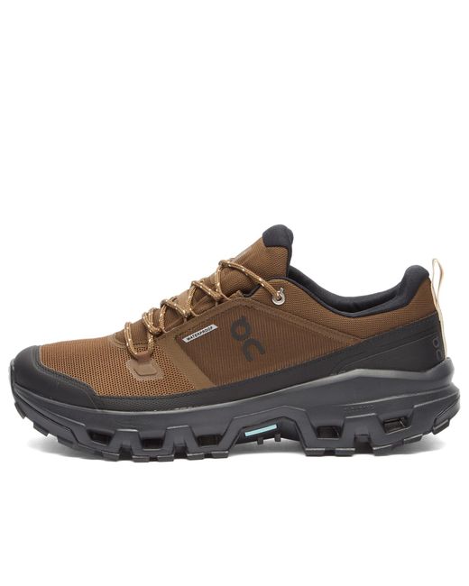 On Shoes Brown Cloudrock Low Wp Sneaker for men
