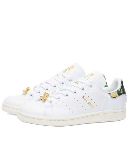 Adidas White X Bape Stan Smith Sneakers