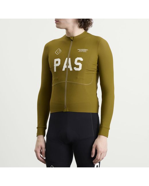 Pas Normal Studios Green Pas Mechanism Pro Long Sleeve Jersey for men
