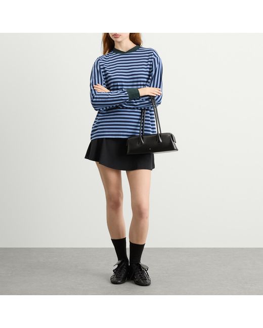 Fruity Booty Blue Stripe Long Sleeve Top