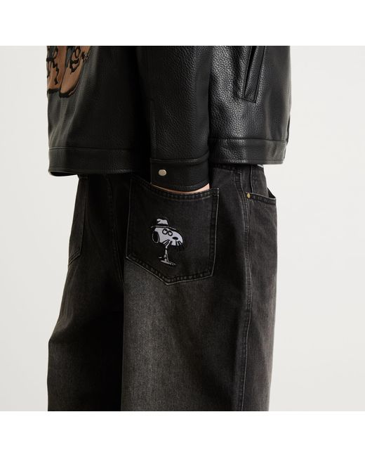 Butter Goods Gray X Peanuts Spike Denim Jeans for men