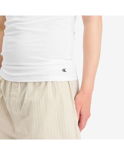 Calvin Klein White Tank Top for men