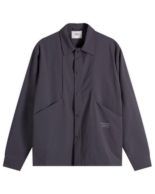 Pas Normal Studios Blue Off-Race Tech Overshirt for men