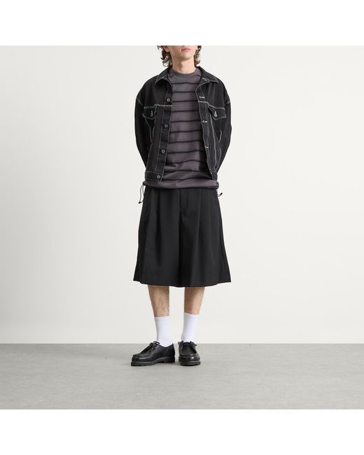 Comme des Garçons Black Contrast Stitch Jacket for men