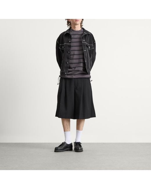 Comme des Garçons Black Contrast Stitch Jacket for men