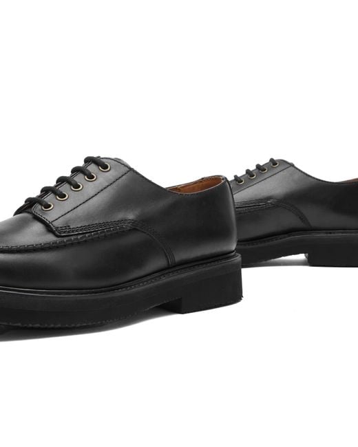 GRENSON Black Carlo Derby Shoe for men