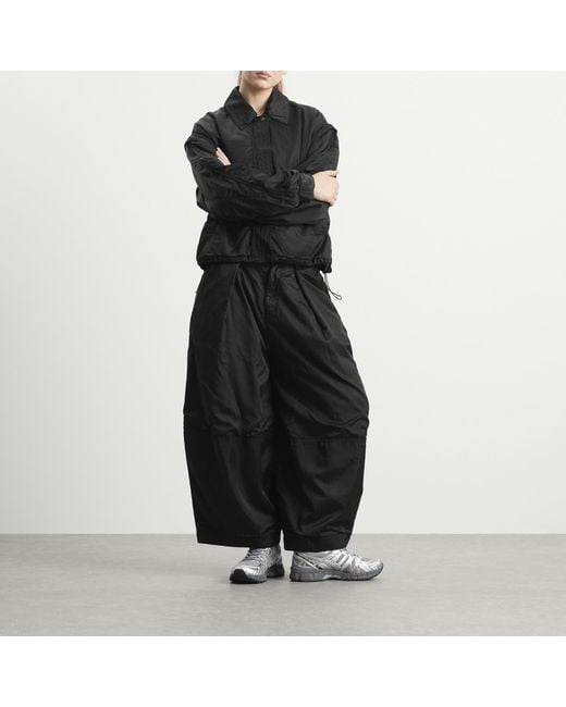YMC Black Heath Bomber Satin Jacket