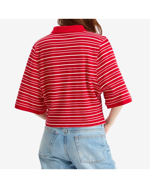Martine Rose Red Polo T-Shirt