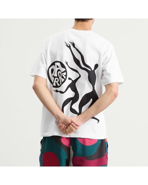 by Parra White Play Ball T-Shirt for men