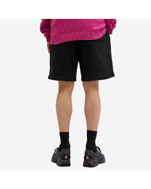 PATTA Black Basic Sweat Shorts for men
