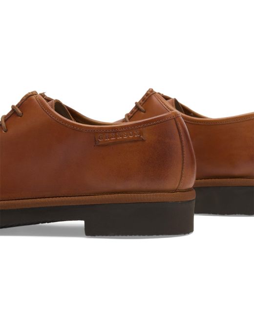 GRENSON Brown Hubert Derby Shoe for men