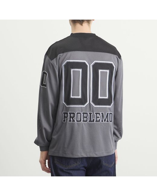 No Problemo Gray Nyp Long Sleeve Sports Jersey for men