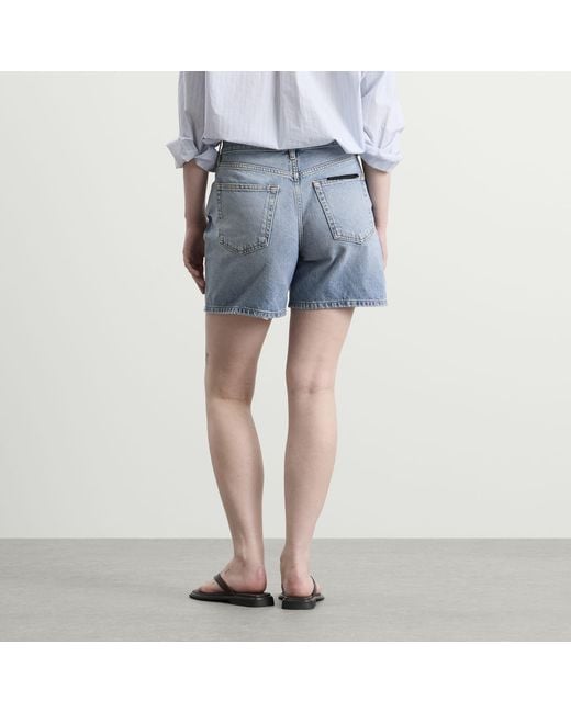 Anine Bing Blue Delaney Shorts