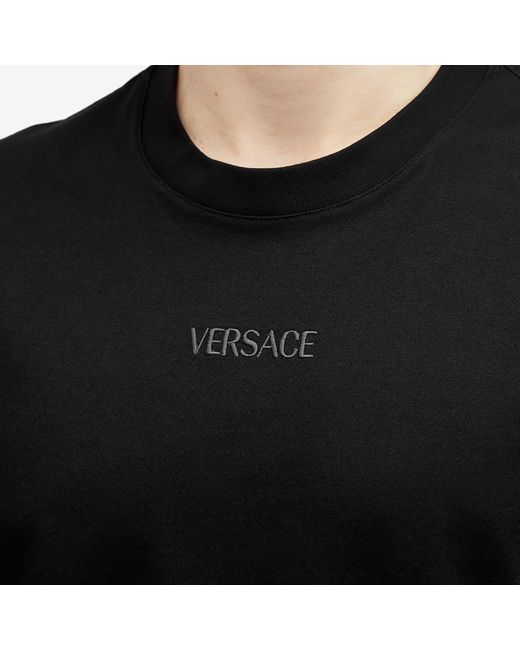 Versace Black Baroque Panel T-Shirt for men