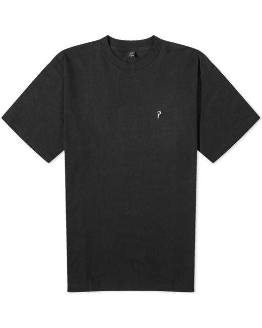 PATTA Black Basic Script P T-Shirt for men