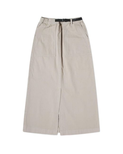 Gramicci Gray Long Baker Midi Skirt