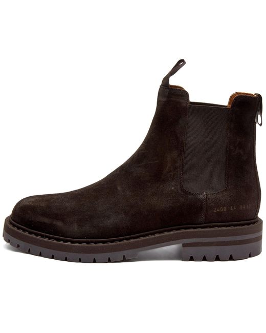 Common Projects Brown Suede Chelsea Boot for men