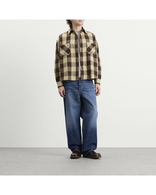 DIESEL Multicolor Distressed Flannel Shirt for men