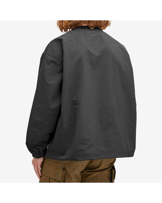 (w)taps Black 03 Logo Applique Pullover Track Top for men