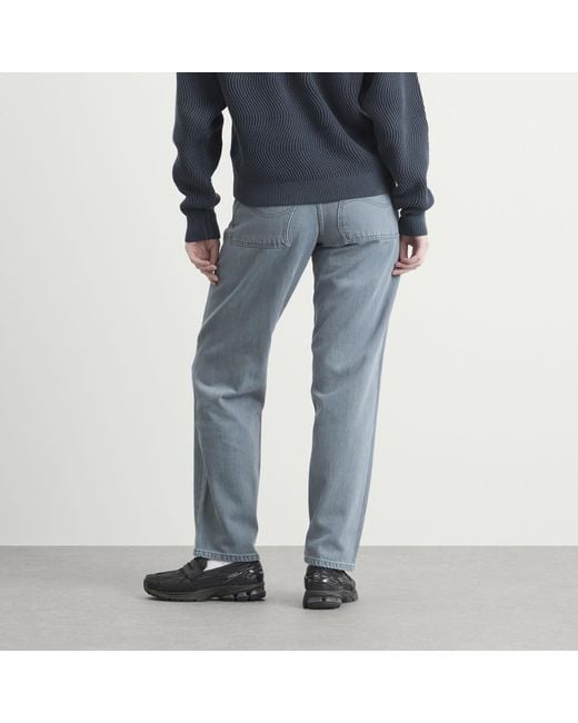 Dime Blue Relaxed Denim Pants