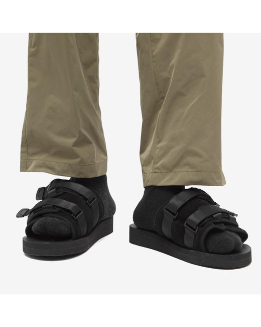 Suicoke Black Moto-VS Neoprene Sandals for men