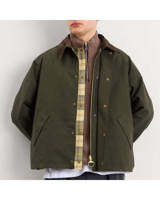Barbour Green Os Reversible Transporter Casual Jacket for men