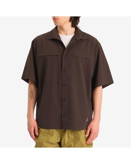 Roa Brown Dot Air Shirt for men